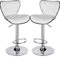 Best-seller Tabouret de bar moderne et pivotant en cuir noir Chaises de bar