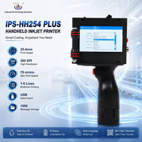 Imprimante thermique à jet d'encre portable IPS-HH254 Plus 25,4 mm pour l'impression de dates, de lots et de codes QR