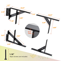 Soporte de 90 grados Kit de marco sin hundimiento Bisagras de puerta de valla de madera Soporte de esquina de puerta Hardware de puerta