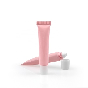Tube souple en plastique PE écologique de 15 ml noir et rose pour emballage cosmétique, idéal pour gloss et crème contour des yeux avec applicateur à bille. - Product Image 2