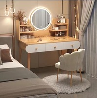 Petite coiffeuse avec armoire de rangement pour chambre et maison de location