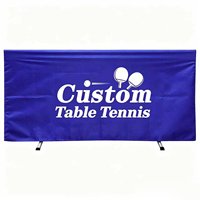 Barrera Profesional Portátil para Tenis de Mesa, Oxford+Tubo Galvanizado, Logotipo Personalizado para Recoger la Pelota Más Rápido, Práctica Organizada