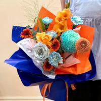 Papier d'emballage pour fleurs de couleur, vente en gros d'usine, papier d'emballage pour bouquets de fleurs de luxe de haute qualité, épaissi, pour artisanat et cadeaux
