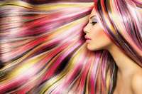 . Papier peint mural 3D personnalisé, multicolore et vibrant, pour la décoration murale de studio de beauté ou de salle de maquillage