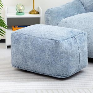 Poufs en velours côtelé d'usine OEM avec rembourrage en mousse <span class=keywords><strong>Pouf</strong></span> en peluche et peluche <span class=keywords><strong>Pouf</strong></span> de rangement Poufs de sol Repose-pieds pour le salon - Product Image 1