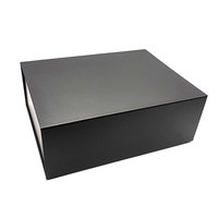 Scatola Regalo Magnetica Pieghevole di Design in Cartone Nero con Magnete per Confezioni Regalo in Pronta Consegna