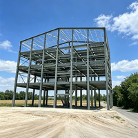 Bâtiment de bureaux à structure en acier de grande hauteur, bâtiment commercial préfabriqué à plusieurs étages, construction personnalisée
