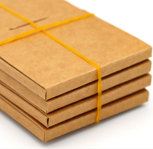 Kotak Kemasan Kado Kertas Kraft Coklat 400g Ukuran Kecil 7*10 cm Lipat dengan Penutup Tab, Murah untuk Usaha Kecil