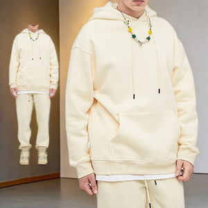 도매 헤비급 남성 후드 사용자 정의 로고 하이 퀄리티 70% 면 30% 폴리에스터 브랜드 의류 - Product Image 5