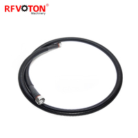 Usine 4.3/10 Mini DIN mâle à 4.3-10 mâle 1/2 "assemblage de câble d'alimentation LDF4-50A avec gaine en Nylon anti-oiseaux câble Coaxial RF