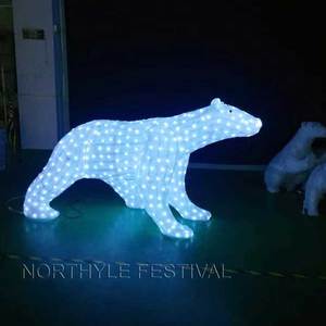 Outdoor Lighted <strong>Polar</strong> Bears Commercial Christmas Decorations Waterproof Ip65 220v Outdoor Led Garden <strong>Light</strong> - Product Image 1