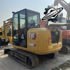 Excavatrice Caterpillar 306E2 d'occasion, marque japonaise d'origine, mini-excavatrice sur chenilles en caoutchouc de 6 tonnes, modèle 2023 - Product Image 6
