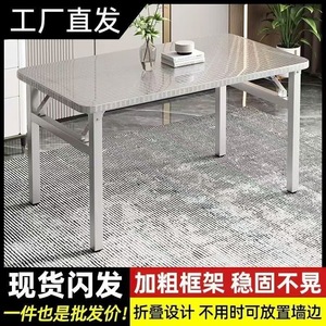 Stainless Steel <b>Folding</b> Workbench 120x60cm Portable Outdoor <b>Table</b> For Kitchen Home Use - Product Image 4