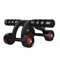 Roue abdominale en plastique à 4 roues Rouleau abdominal d'entraînement musculaire à usage domestique pour musculation