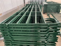 Panel de Cerca para Ganado (Caballos/Ovejas/Ganado Vacuno) y Panel de Corral para Corrales, Puerta de Patio, Acero Ecológico Galvanizado con Recubrimiento de PVC