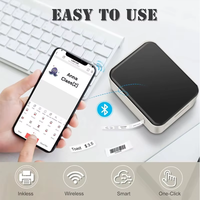 Étiqueteuse portable à bas prix Mini étiqueteuse portable Bluetoothh 15mm Petite imprimante d'étiquettes P15 pour le stockage à domicile et le bureau