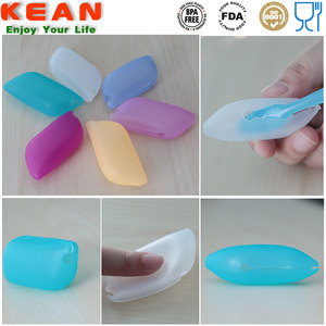 Housses de brosse à dents en silicone, couleur bonbon, étui de voyage portable, manchon de protection pliable pour brosses à dents - Product Image 3