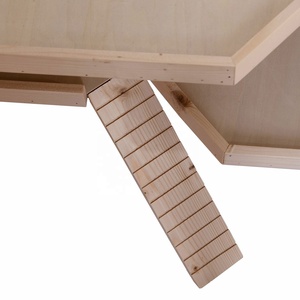 Casa para Hámster Grande de Madera de Abeto, Ecológica, Transpirable y Resistente al Viento, con Color Personalizable y Logotipo Personalizado, Jaula de Juego para Animales Pequeños - Product Image 3