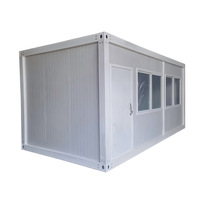 Maison conteneur détachable de luxe 20ft 40ft, modulaire et portable, en panneaux sandwich d'acier, pour camping, appartements, magasins et sous-sols