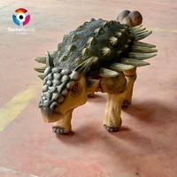 Robot chien dinosaure interactif mécanique fait main de haute qualité Jurassic Park, robot chien hétéro-denté pour l'interaction
