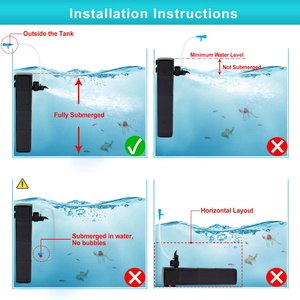 WEIPRO Grande Plástico Ajustável Fluxo De Água Interno Do Aquário Bomba De Filtro 18W Multi-Filtragem Submersível Filtro De Tanque De Peixes - Product Image 6