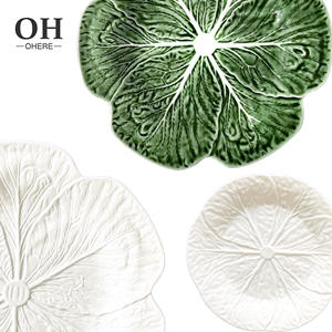 <span class=keywords><strong>Service</strong></span> de vaisselle en porcelaine fine Ohere, design minimaliste et écologique, assiettes de mariage blanches avec bord <span class=keywords><strong>doré</strong></span>, 4 pièces personnalisables - Product Image 4