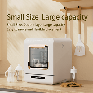 <span class=keywords><strong>Mini</strong></span> <span class=keywords><strong>lave</strong></span>-<span class=keywords><strong>vaisselle</strong></span> entièrement automatique Portable bureau électrique en plastique biberon Machine de nettoyage séchage désinfection caractéristiques - Product Image 6