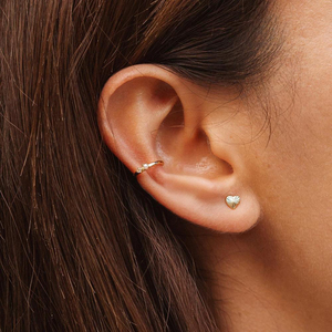 แฟชั่นเครื่องประดับMinimalistเงินTiny Heart Studsต่างหู - Product Image 4