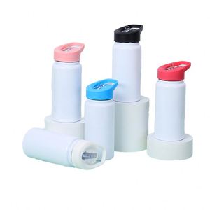 Envío Gratis, 25 Piezas/Caja, 14 oz, Botella Deportiva Ecológica Blanca para Niños, Estudiantes, para Beber Directamente, Sublimable - Product Image 1