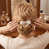 Barrette à cheveux en acétate de cellulose style coréen avec nœud, pince à cheveux, épingle à cheveux, accessoires pour femmes et filles 810162