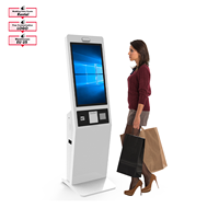 Système de gestion de file d'attente électronique à affichage tactile intelligent au sol avec imprimante de billets pour hôpital de restaurant de banque-SDK