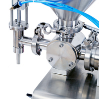 Machine de remplissage semi-automatique à piston pour confiture, sauce salade, crème, sauce aux haricots, pâte, tomate, miel, beurre de cacahuète, ketchup