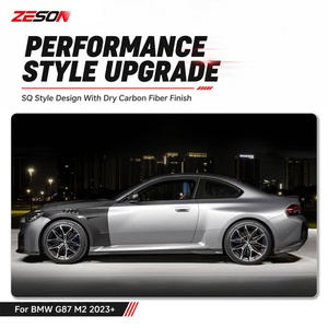 Faldones Laterales de Fibra de Carbono Seca Estilo SQ para <span class=keywords><strong>BMW</strong></span> M2 G87 Coupé, Extensiones de Panel de Balancín Izquierdo y Derecho, Par <span class=keywords><strong>2023</strong></span>+ - Product Image 6