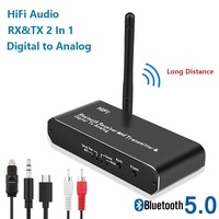Tooya — amplificateur récepteur bluetooth 5.0 pour ordinateur, 2 en 1, sans fil, port USB, transmetteur sans fil, convertisseur numérique vers analogique