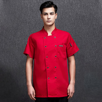 Nouvelle conception élégante, uniformes de chef, serveur et serveuse de style chinois traditionnel à manches courtes pour la restauration et la cuisine des restaurants et bars