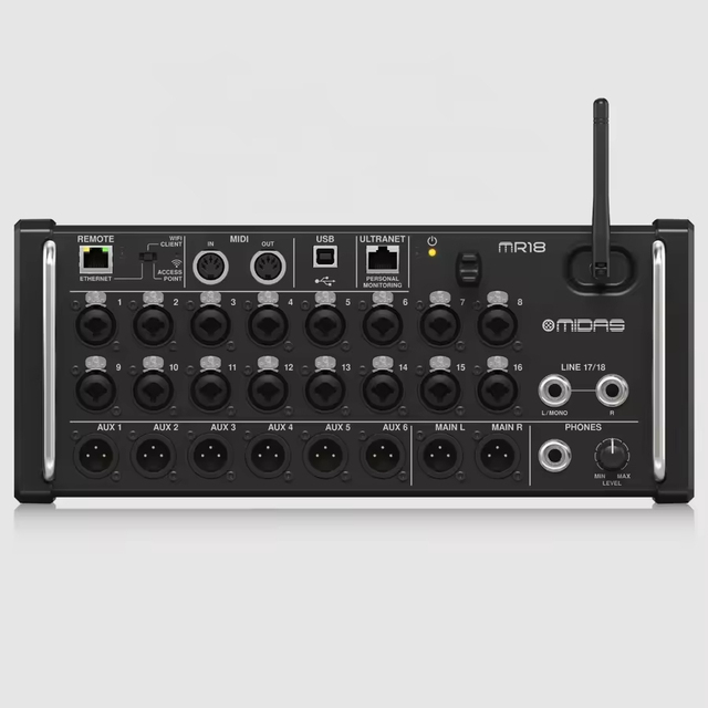 8 Input Digital Mixer With 16 Midas PRO Preamps Compatible Android Tablets Professional Audio Equipment for Live Sound