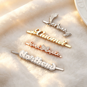 Durable Custom Die Cast Metal <b>Tags</b> Personalized Brand Logo Sew-on Labels Private <b>Name</b> Metal Emblems for Garment Leather Goods - Product Image 1