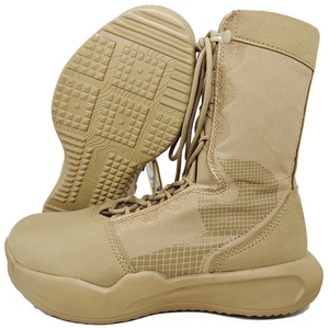 Lightweight Combat <strong>Boot</strong> for Men Breathable Ankle <strong>Boots</strong> with <strong>Zip</strong> Closure All Season for <strong>Work</strong> &amp; Motorcycles - Product Image 4