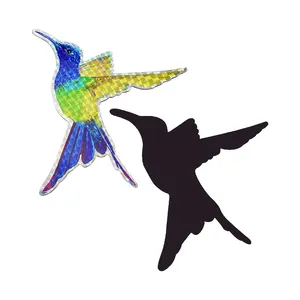 magneti cp Suppliers-Decalcomanie del magnete del frigorifero della porta dello schermo scorrevole multicolore decorativo flessibile del colibrì di nuovo arrivo