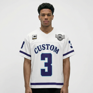 Herren-T-Shirt Reverse Hommes mit individuellem Grafikdruck, Baumwolle, überschnittene Schultern, Heavyweight, normal, extra groß, kurz geschnitten, T-Shirts für Männer - Product Image 3