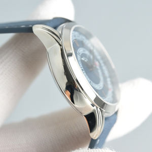 Montre unisexe de haute qualité, acier inoxydable bleu, cadran en cristal saphir, mouvement mécanique automatique ETA, résistante à l'eau - Product Image 4