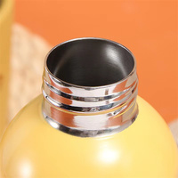 Botol Air Stainless Steel Dinding Ganda, Bebas BPA dengan Tutup Bambu 500/750/1000 ml