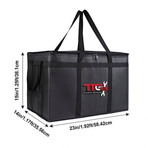 Custom 23-inch Insulated Bag, Large-capacity Insulated Picnic Bag, Non-woven Fabric Storage <b>Box</b> with Handle and <b>Lid</b> - Product Image 2