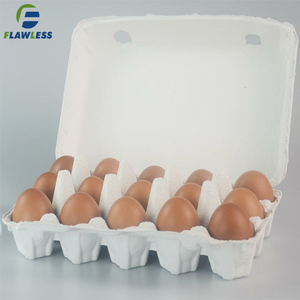 Hot Sale 15 egg Paper Quail Eggs Packing Tray Box Cartons Customized Key Logo pulp egg carton