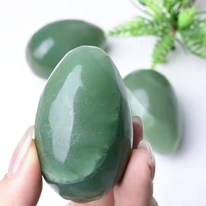 Huevo de Aventurina Verde Natural al por Mayor, Huevo de Ónix Azul, Piedra Curativa de Cristal Pulida a Mano, Decoración Feng Shui para el Hogar y la Oficina, Regalo - Product Image 3