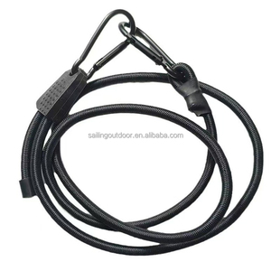 Verstellbare Länge Hochbelastbares Kunststoff-Gummi UV-Beständiges Elastisches Maßgefertigtes <span class=keywords><strong>Bungee</strong></span>-Jumping-Seil mit Kordelstopper und Karabiner - Product Image 6