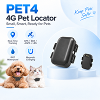 Traceur GPS YK-Pet4 4G LTE WiFi avec suivi en temps réel, clôture électronique BDS, étanche IP67, chargement magnétique, application gratuite