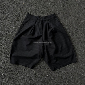 High Quality Men's Vintage <b>Shorts</b> Custom Loose Fit Wide Leg <b>Shorts</b> Street wear 100%cotton Casual <b>Shorts</b> for Men - Product Image 1
