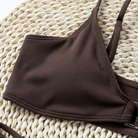 2026 Early Fall Design Fruitprint Bruine Luxe Badkleding Sexy Dames Volwassen Braziliaanse 2-delige Bikiniset