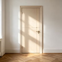 Portes intérieures en bois sans peinture, résistantes à l'humidité, fonctionnement fluide, certifiées CE pour la distribution